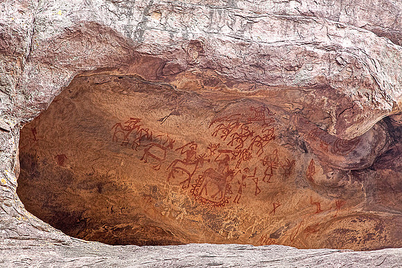 Cave paintings, Bhimbetka_MG_9673