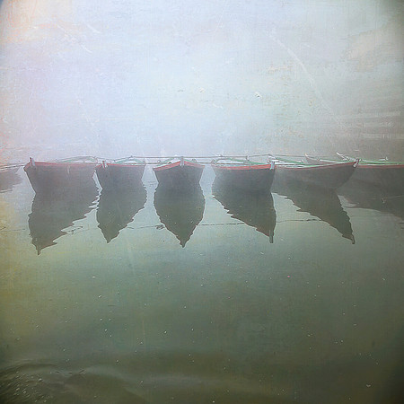 Boats in fog square