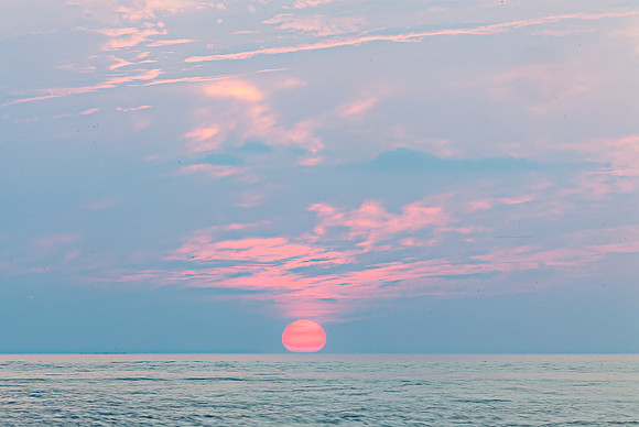 Red ball sunset Cape May_MG_8267
